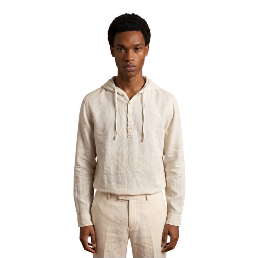 ⚡ ZARA Men’s Slim Fit Cotton Hoodie 🧥 Size Medium Long Sleeve Pullover